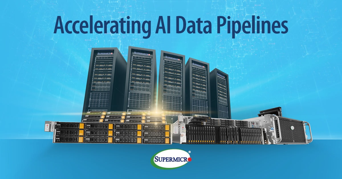 Supermicro AI Data Pipelines: Kiến trúc lưu trữ hiệu suất cao để tăng tốc AI và ML