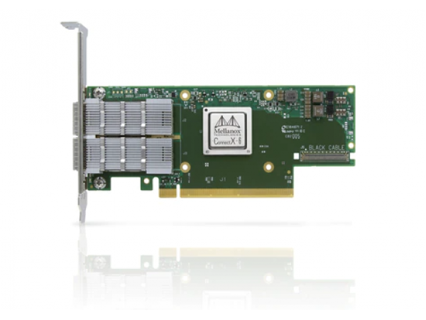 NVIDIA MCX653105A-EFAT ConnectX-6 VPI Adapter Card HDR100 EDR InfiniBand and 100GbE Single-Port QSFP56 PCIe3.0/4.0 Socket Direct 2x8 in a Row Tall Bracket
