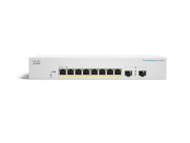 Cisco CBS220 Smart 8-port GE, PoE+ 65W, Ext PS, 2x1G SFP