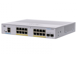 CBS350-16P-E-2G-EU Cisco Business 350 Series 16x10/100/1000 PoE+ ports, external power.