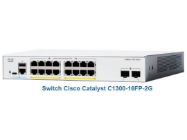 Switch Cisco C1300-16FP-2G 16x 10/100/1000 PoE+ 240W, 2 SFP Uplink